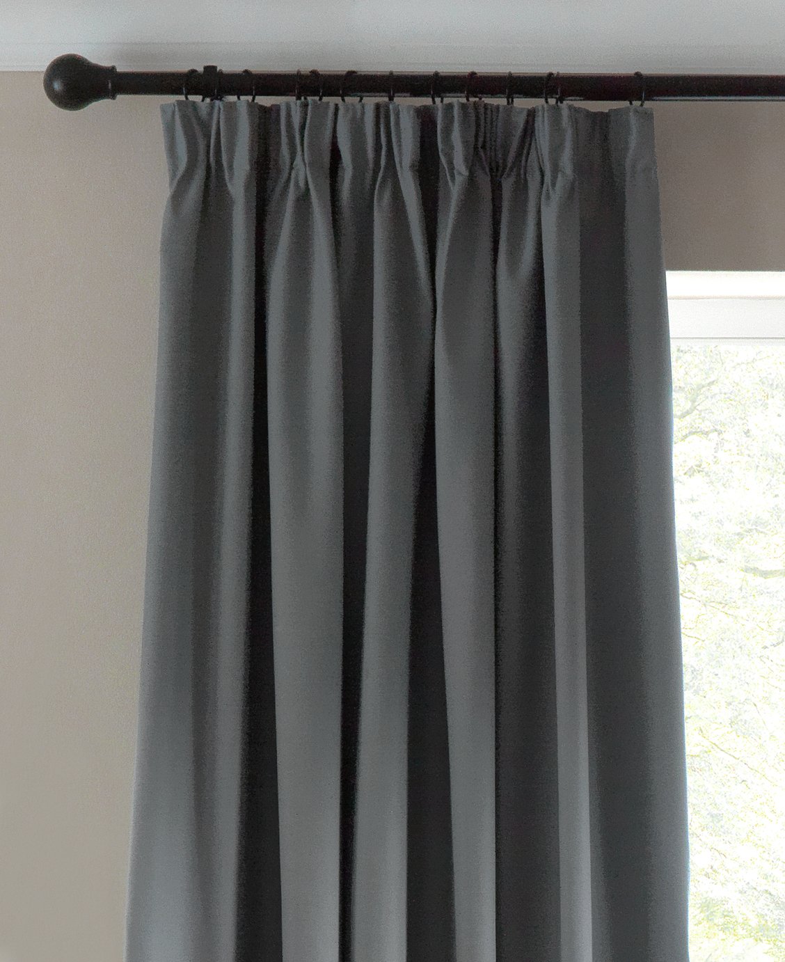 168x228cm Stone Argos Home Twilight Pencil Pleat Curtains